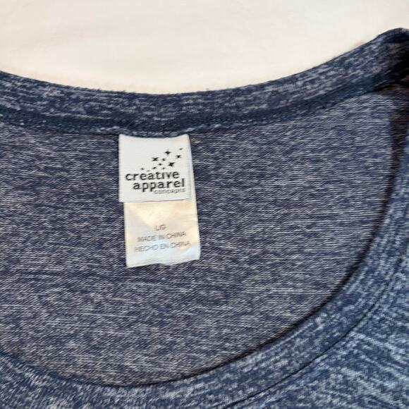 Creative Apparel Womens WVU Mountaineers long sleeve lightweight sweater. Size L - Picture 7 of 7